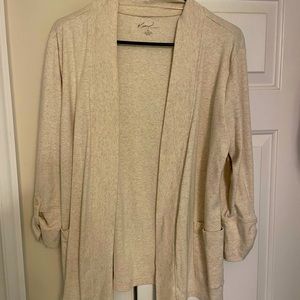 Oatmeal colored cardigan